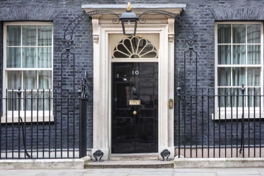 Downing Street front door London